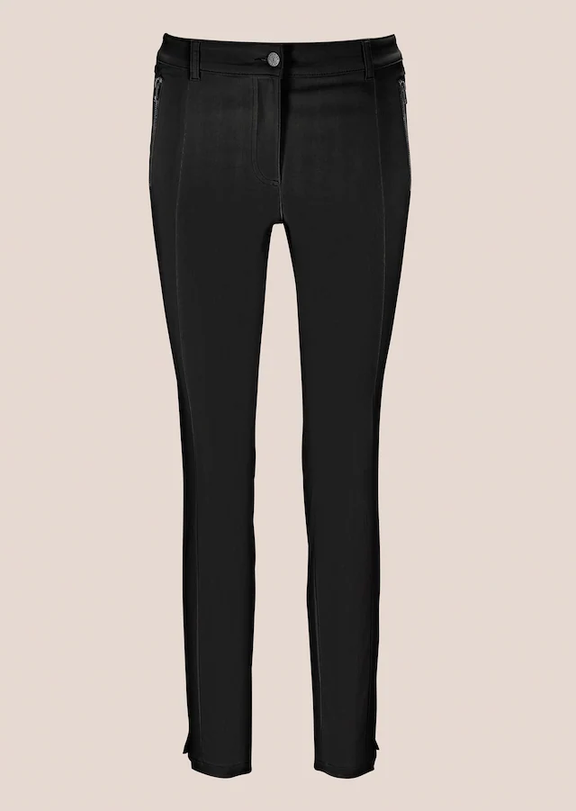 MADELEINE Stoffhose »Hose Schmale Skinny-Hose, Zippertaschen«