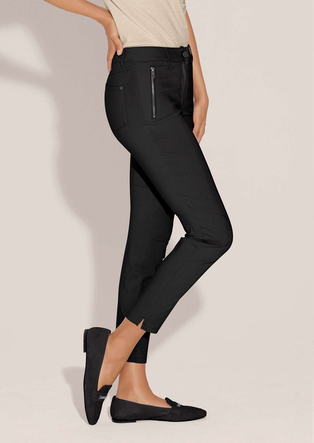 MADELEINE Stoffhose »Hose Schmale Skinny-Hose, Zippertaschen«