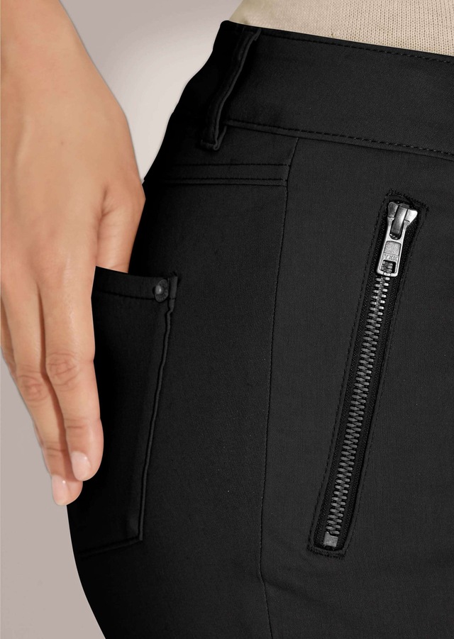 MADELEINE Stoffhose »Hose Schmale Skinny-Hose, Zippertaschen«