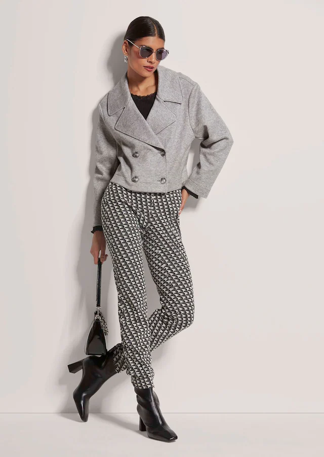 MADELEINE Jerseyblazer »Blazer Zweireihiger Kurzblazer mit Revers«
