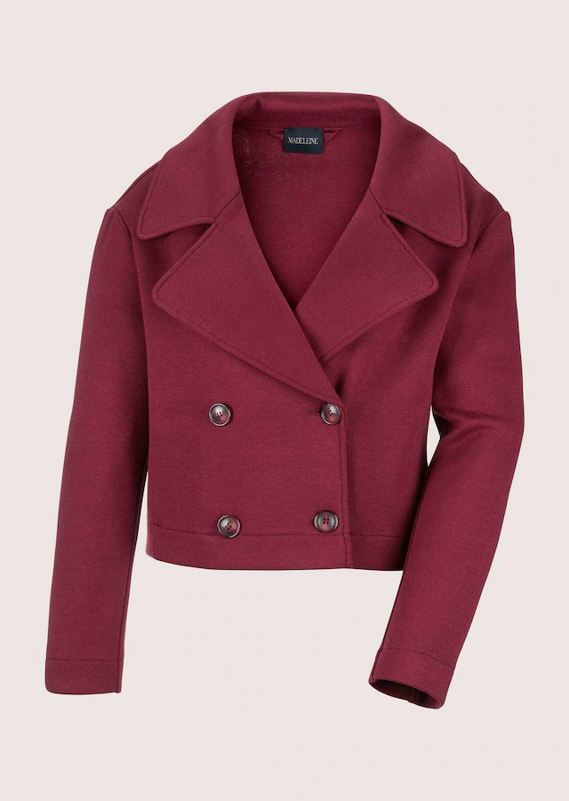 MADELEINE Jerseyblazer »Blazer Zweireihiger Kurzblazer mit Revers«