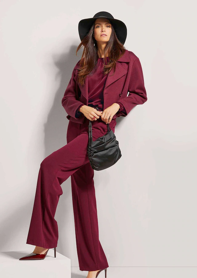MADELEINE Jerseyblazer »Blazer Zweireihiger Kurzblazer mit Revers«
