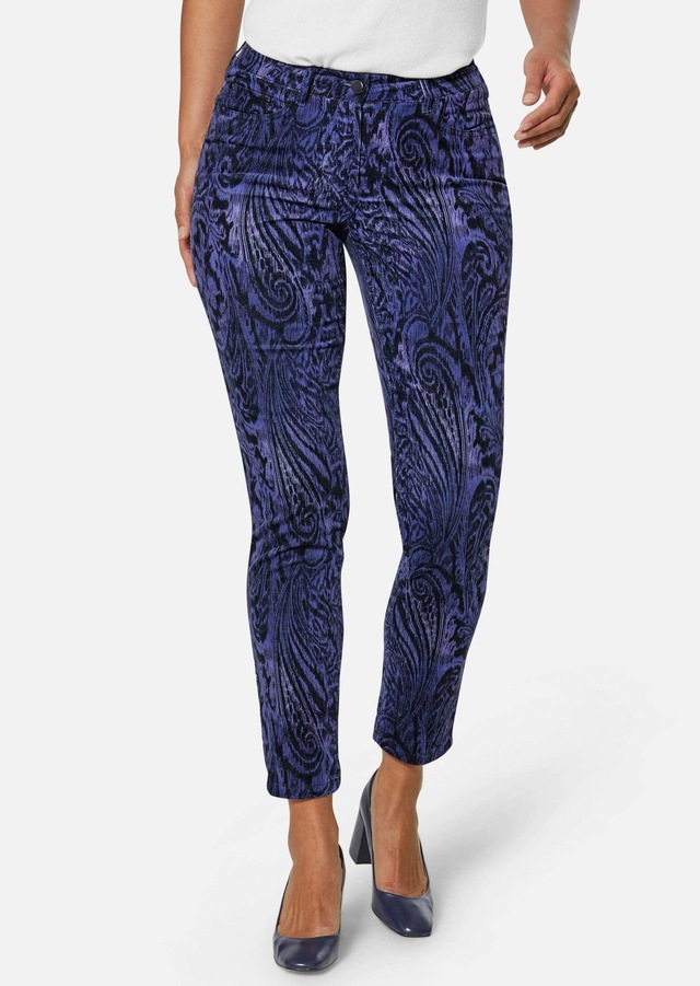MADELEINE Stoffhose »Hose Schlanke Hose mit Paisley-Print, Stretch«