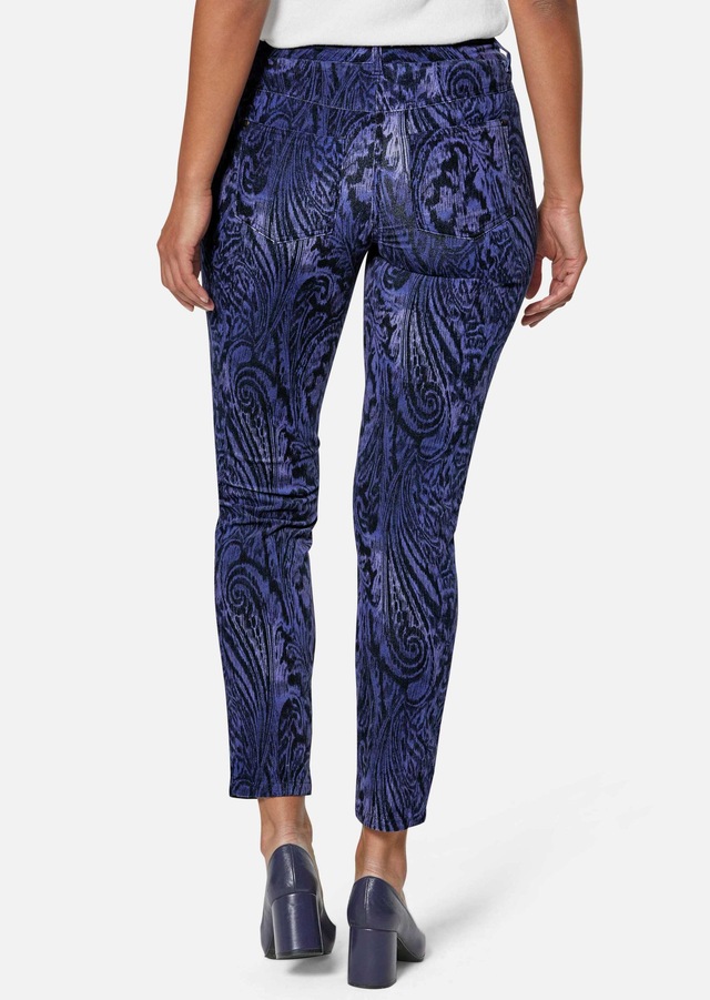 MADELEINE Stoffhose »Hose Schlanke Hose mit Paisley-Print, Stretch«