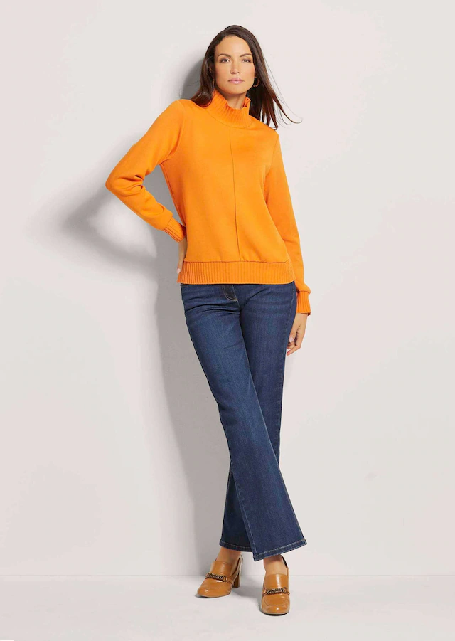 MADELEINE Langarmshirt »Sweatshirt Sportives Sweatshirt mit Stehkragen«