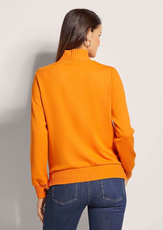 MADELEINE Langarmshirt »Sweatshirt Sportives Sweatshirt mit Stehkragen«