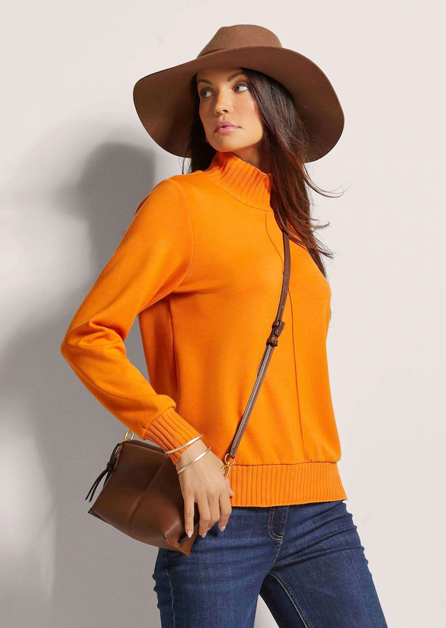MADELEINE Langarmshirt »Sweatshirt Sportives Sweatshirt mit Stehkragen«