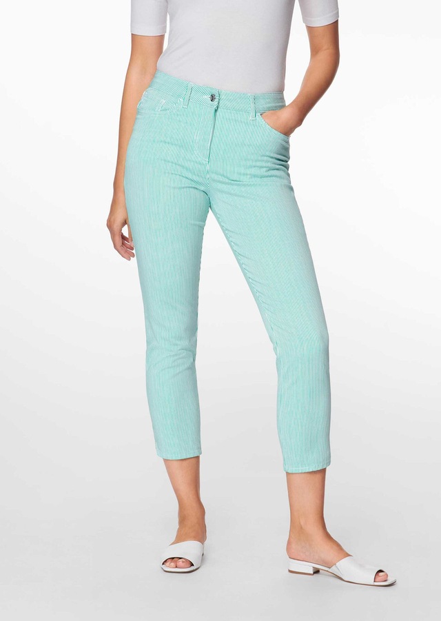 MADELEINE »Jeans Fein gestreifte 7/8-Jeans, Formbund«
