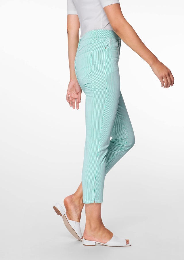 MADELEINE »Jeans Fein gestreifte 7/8-Jeans, Formbund«