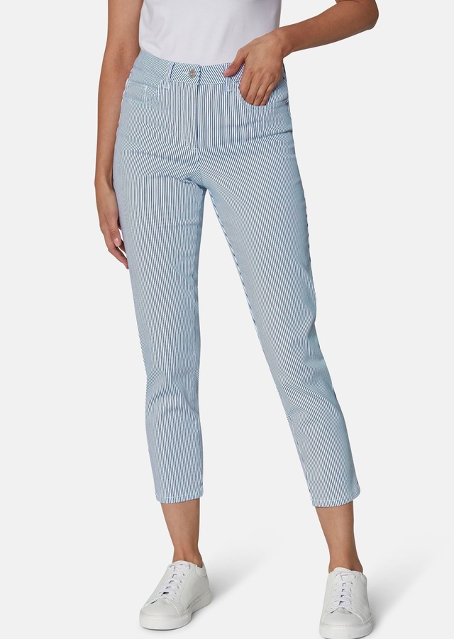 MADELEINE »Jeans Fein gestreifte 7/8-Jeans, Formbund«