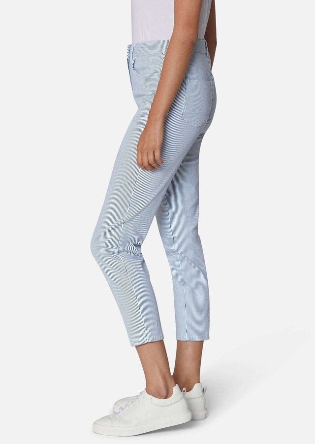 MADELEINE »Jeans Fein gestreifte 7/8-Jeans, Formbund«