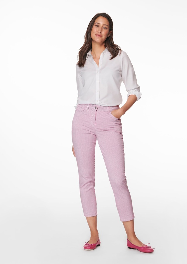 MADELEINE »Jeans Fein gestreifte 7/8-Jeans, Formbund«