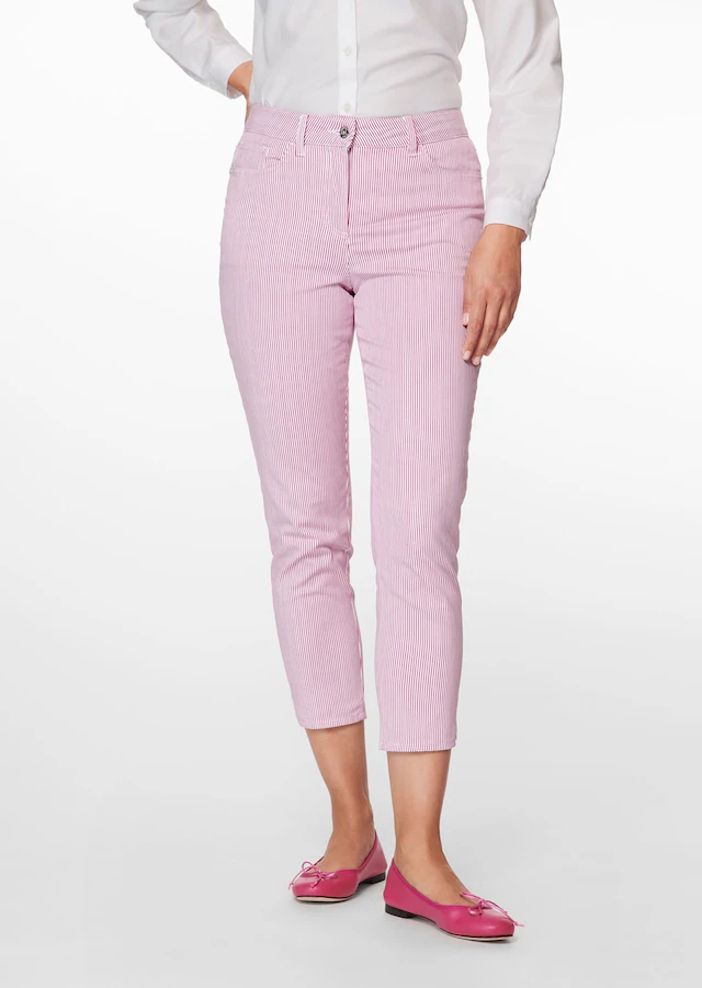 MADELEINE »Jeans Fein gestreifte 7/8-Jeans, Formbund«