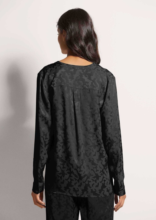 MADELEINE Langarmbluse »Bluse Modische Longbluse mit V-Ausschnitt«