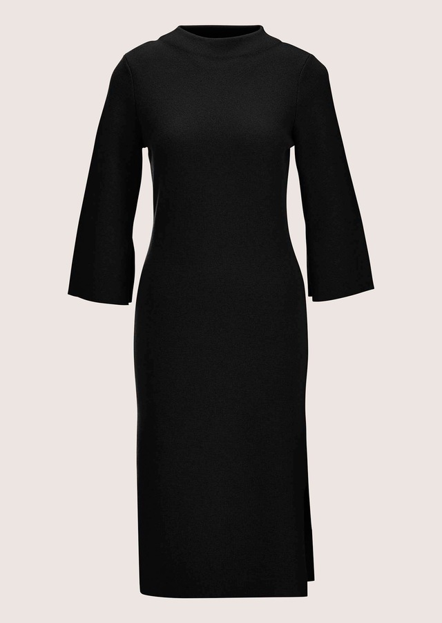 MADELEINE Strickkleid »Strickkleid Halbarm Kaschmir-Strickkleid in Midilänge« Feminines Strickkleid mit Seitenschlitz