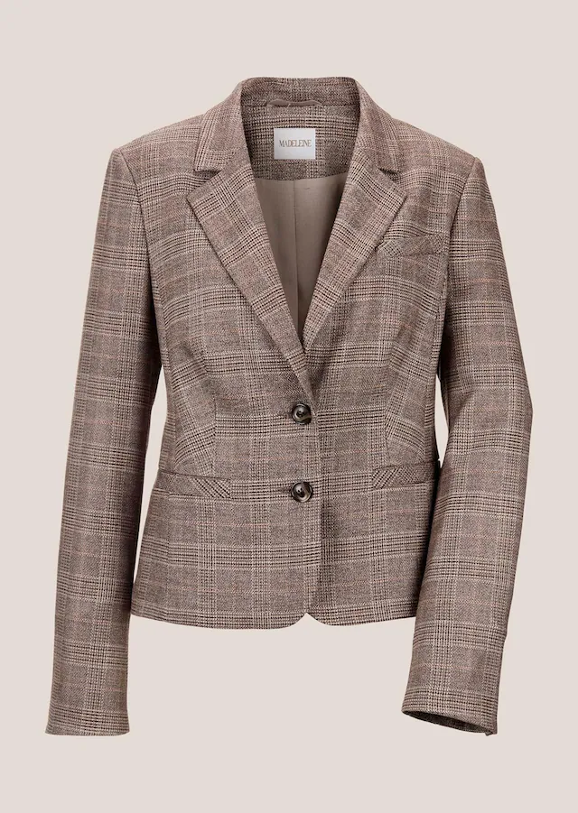 MADELEINE Kurzblazer »Blazer Glencheckblazer mit Stretchkomfort« Kurzer Glencheckblazer