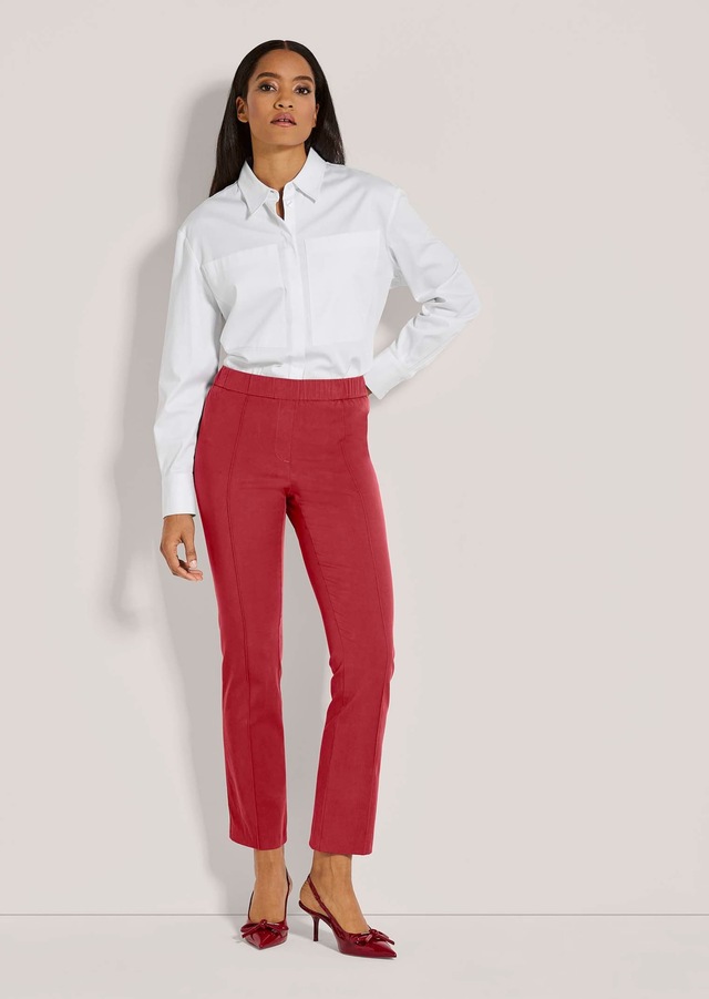 MADELEINE Bügelfaltenhose »Jeggings Stretch-Hose mit Biesen, Bügelfalten«