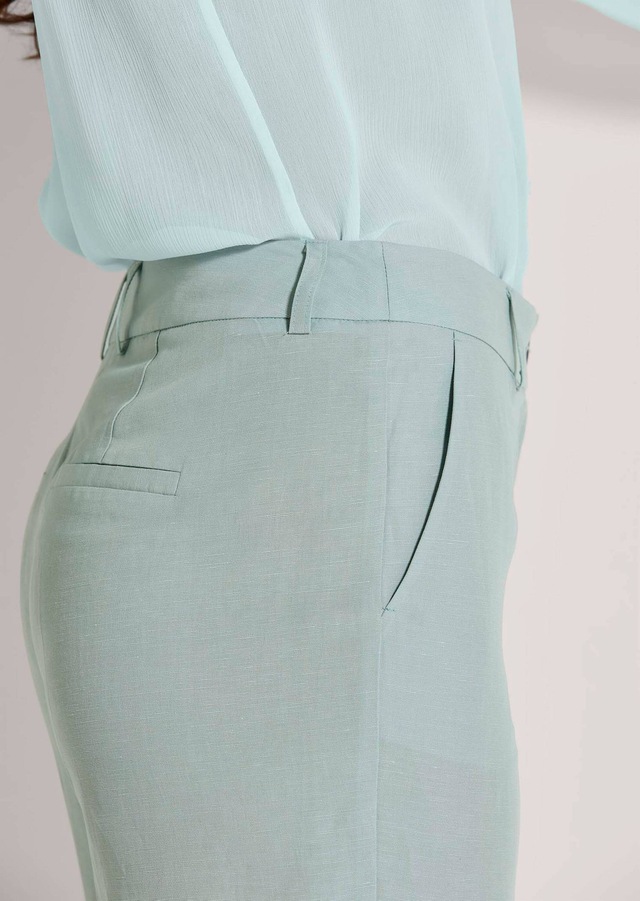 MADELEINE »Leinenhose Schlichte Stoffhose mit Bügelfalten«