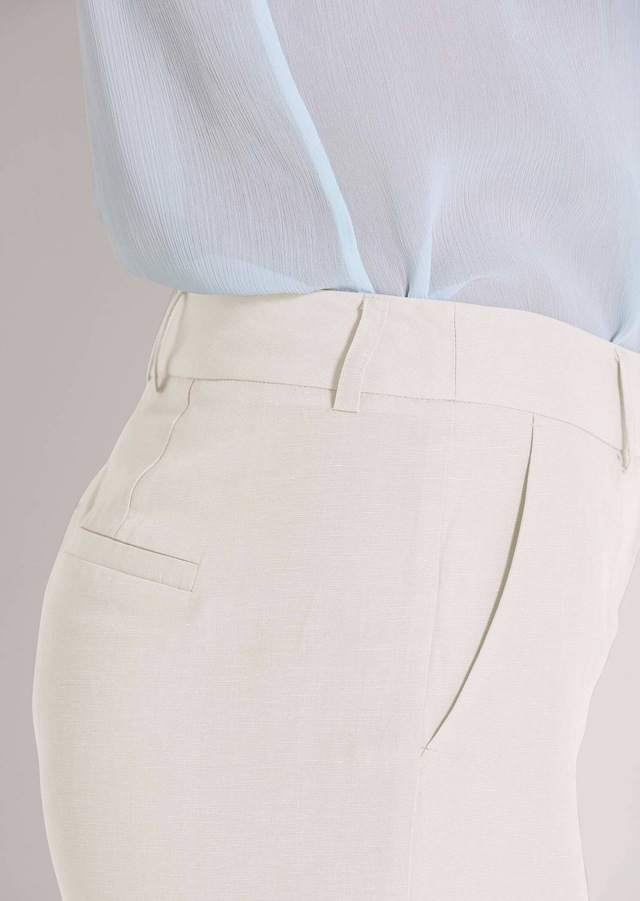 MADELEINE »Leinenhose Schlichte Stoffhose mit Bügelfalten«