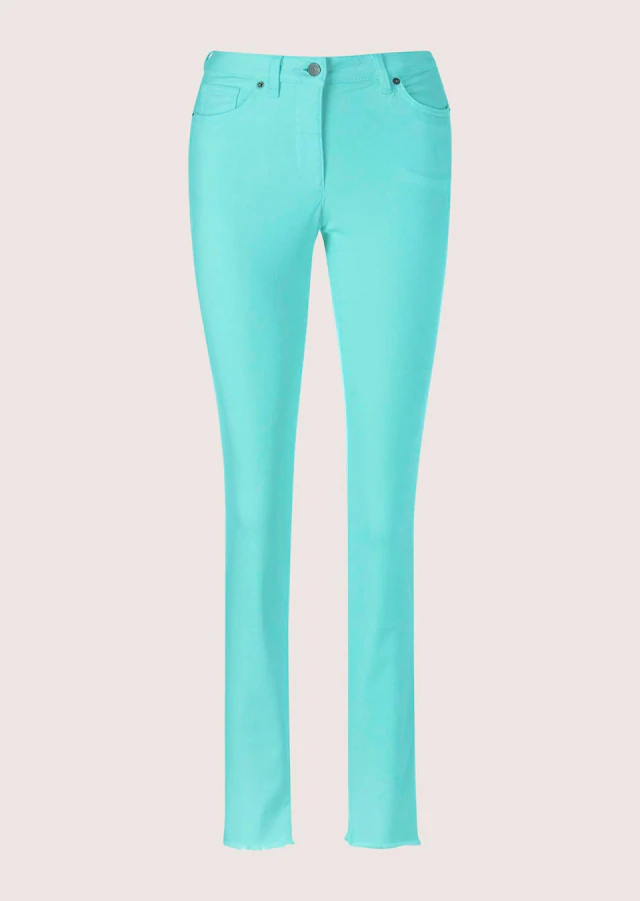 MADELEINE »Jeans Mid Waist Skinny-Hose mit Fransen« mit Fransensaum