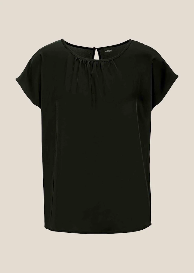 MADELEINE Shirtbluse »Blusenshirt Elegante Satinbluse in A-Linie«