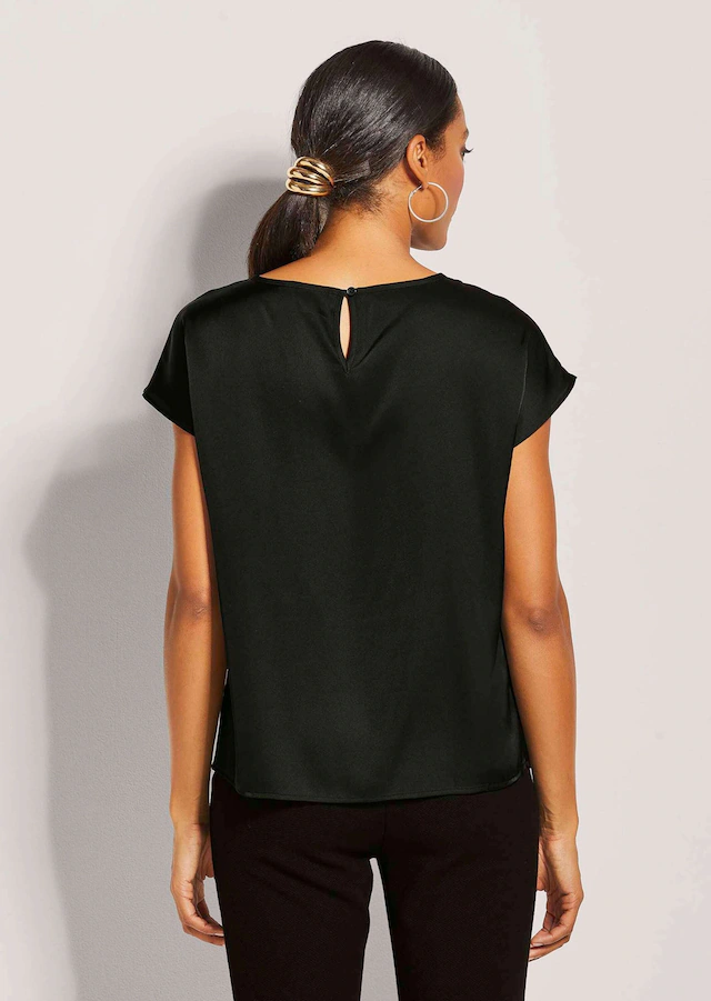 MADELEINE Shirtbluse »Blusenshirt Elegante Satinbluse in A-Linie«