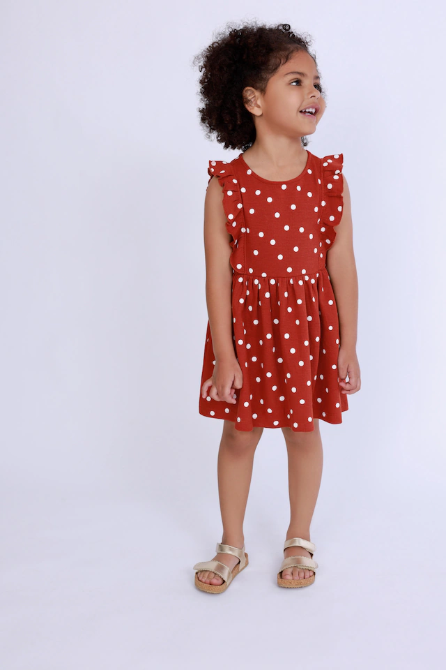 Blue Seven Sommerkleid 1 tlg. tlg. mit tollen Volants und mit kleiner Knopfleiste im Rücken