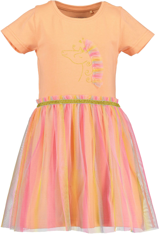 Blue Seven Jerseykleid 1 tlg. tlg. mit aufgesetztem Tüllrock und tollem Frontmotiv