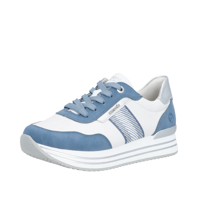 Remonte Plateausneaker Halbschuh, Schnürschuh mit Metallicdetails und Softfußbett