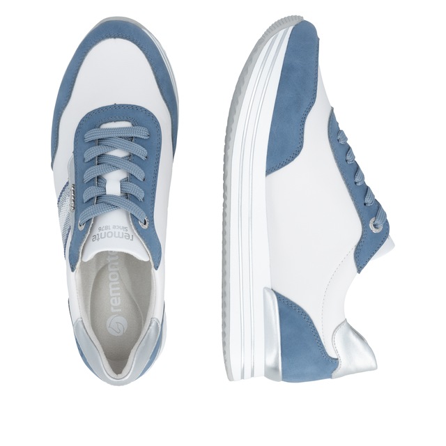 Remonte Plateausneaker Halbschuh, Schnürschuh mit Metallicdetails und Softfußbett