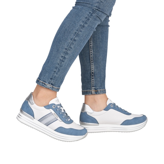 Remonte Plateausneaker Halbschuh, Schnürschuh mit Metallicdetails und Softfußbett