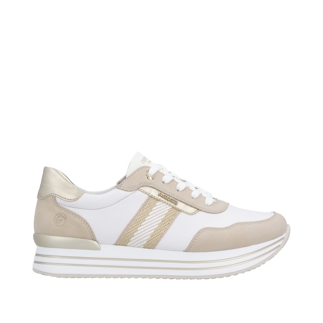 Remonte Plateausneaker Halbschuh, Schnürschuh mit Metallicdetails und Softfußbett