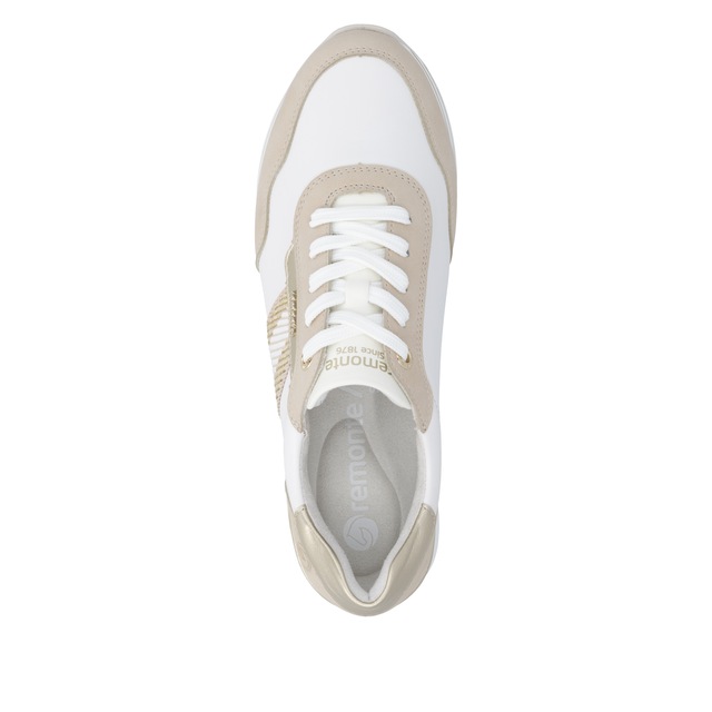 Remonte Plateausneaker Halbschuh, Schnürschuh mit Metallicdetails und Softfußbett