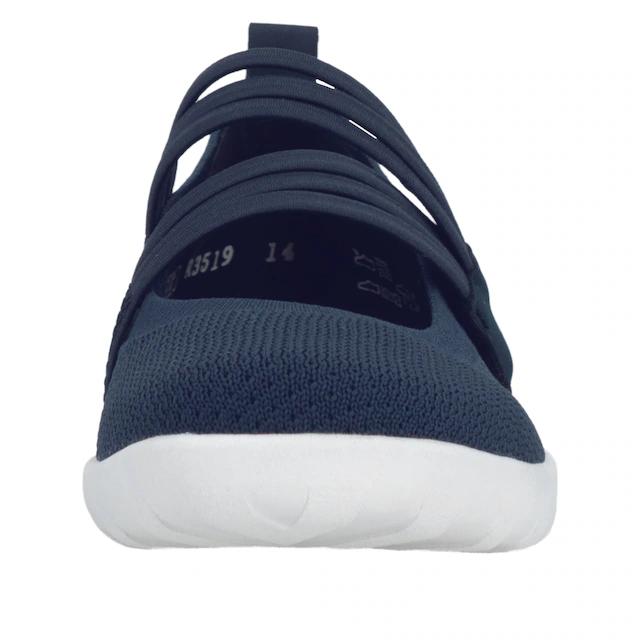 Remonte Riemchenballerina Slipper, Schlupfschuh, Sommerschuh, Klettschuh mit Softfußbett