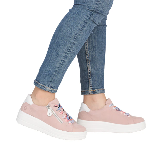 Remonte Plateausneaker Freizeitschuh, Halbschuh, Schnürer mit Wechselfußbett