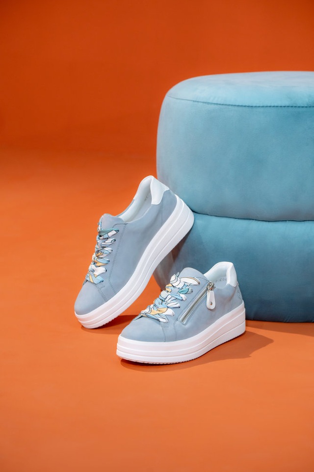 Remonte Plateausneaker Freizeitschuh, Halbschuh, Schnürer mit Wechselfußbett