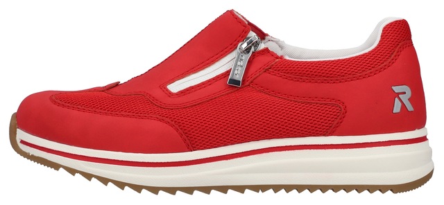 Rieker Slipper Slip-on Sneaker, Halbschuh, Freizeitschuh mit Reißverschluss