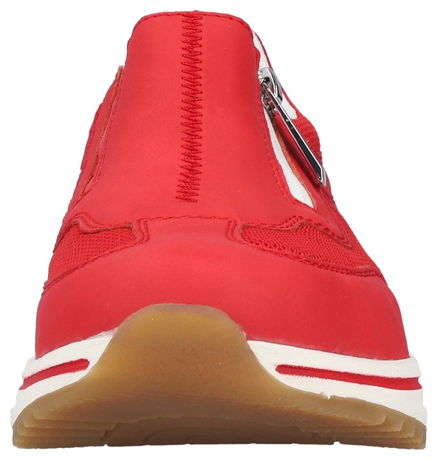 Rieker Slipper Slip-on Sneaker, Halbschuh, Freizeitschuh mit Reißverschluss