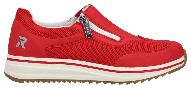 Rieker Slipper Slip-on Sneaker, Halbschuh, Freizeitschuh mit Reißverschluss