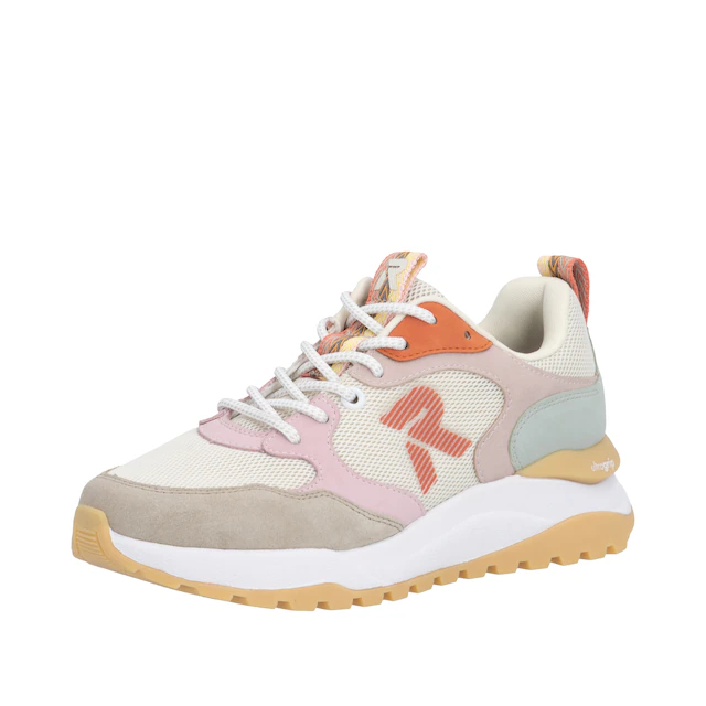 RIEKER Sport Keilsneaker Schnürschuh, Freizeitsneaker, Halbschuh mit gepolstertem Schaftrand