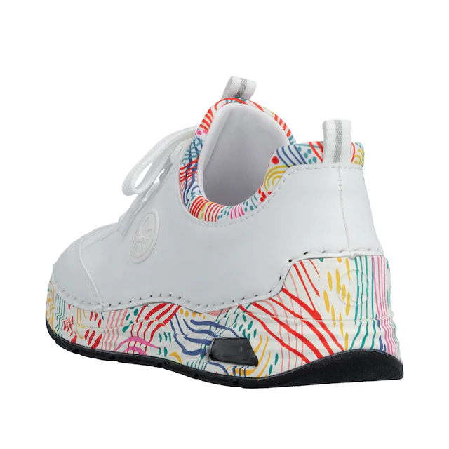 Rieker Slip-On Sneaker Schlupfschuh, Freizeitsneaker, Halbschuh mit elastischem Einstieg