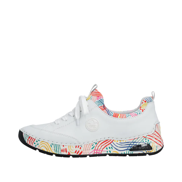Rieker Slip-On Sneaker Schlupfschuh, Freizeitsneaker, Halbschuh mit elastischem Einstieg
