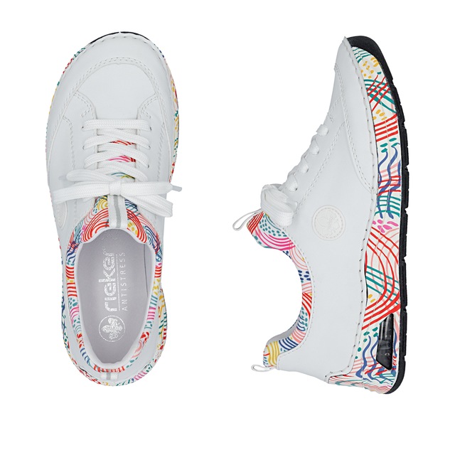 Rieker Slip-On Sneaker Schlupfschuh, Freizeitsneaker, Halbschuh mit elastischem Einstieg