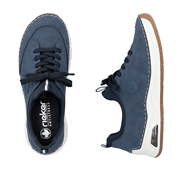 Rieker Slip-On Sneaker Schlupfschuh, Freizeitsneaker, Halbschuh mit elastischem Einstieg