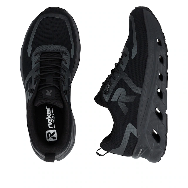 RIEKER Sport Slip-On Sneaker Schlupfschuh, Freizeitsneaker, Halbschuh mit softem Schaftrand
