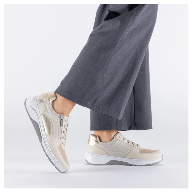 Rieker Sneaker Schnürschuh, Halbschuh, Freizeitsneaker mit Reißverschluss