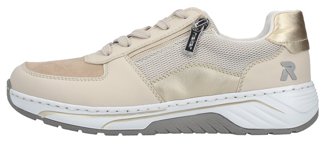 Rieker Sneaker Schnürschuh, Halbschuh, Freizeitsneaker mit Reißverschluss
