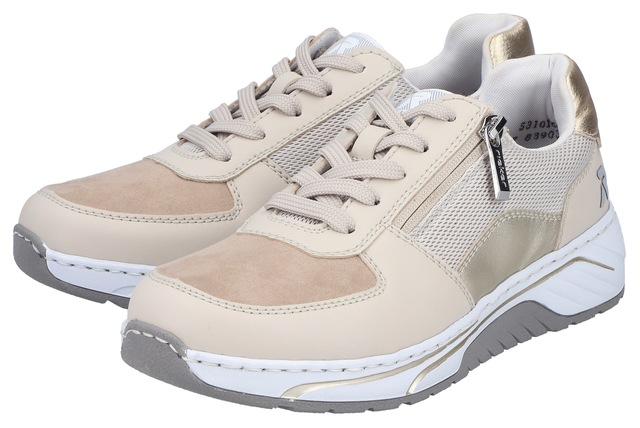 Rieker Sneaker Schnürschuh, Halbschuh, Freizeitsneaker mit Reißverschluss