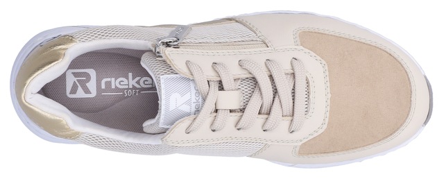 Rieker Sneaker Schnürschuh, Halbschuh, Freizeitsneaker mit Reißverschluss