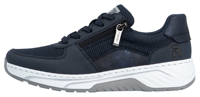Rieker Sneaker Schnürschuh, Halbschuh, Freizeitsneaker mit Reißverschluss